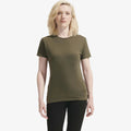 T-shirt femme Regent à col rond – Gris chiné