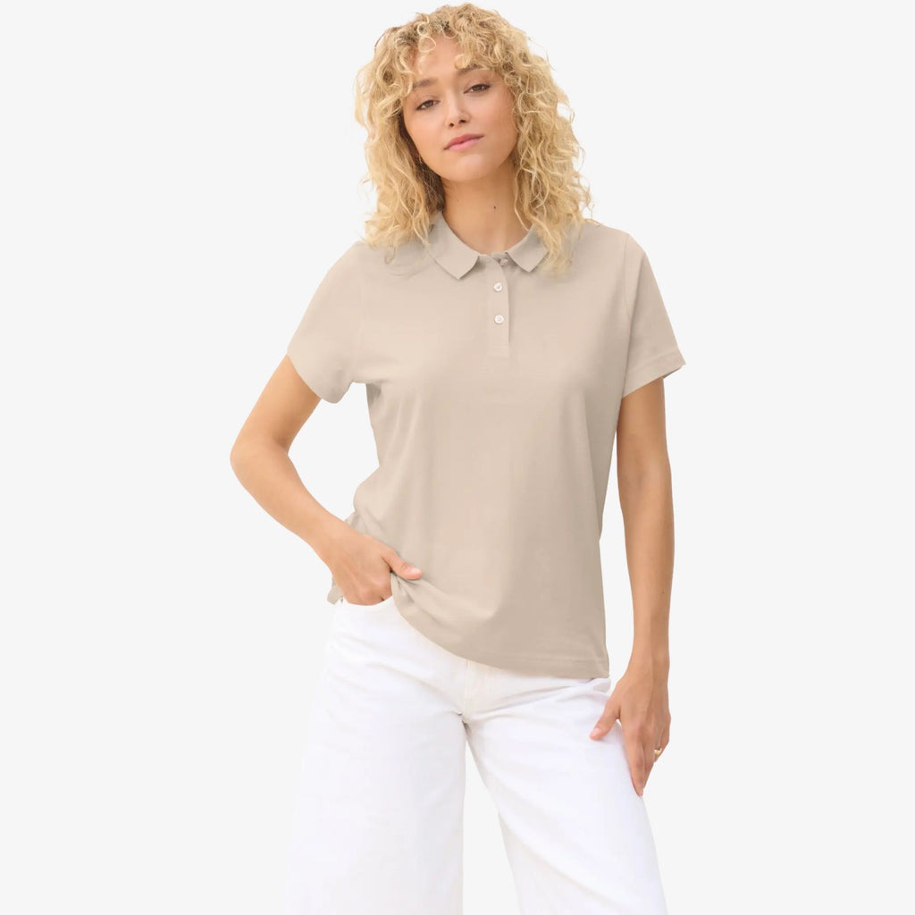 Polo femme Pulse en coton à manches courtes