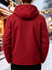 Veste à capuche homme en polaire épaisse – Taille L